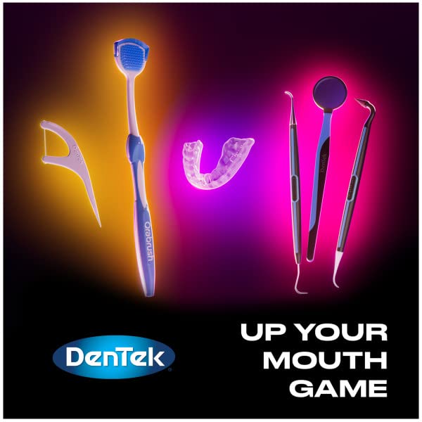 DenTek Floss Picks & Travel Case for On-The-Go – 4 Travel Cases with 6 Floss Picks Each (Pack of 1)