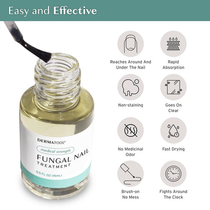 DERMATOOL Extra Strength Toenail Fungus Treatment – Clinically Proven Antifungal Nail Solution