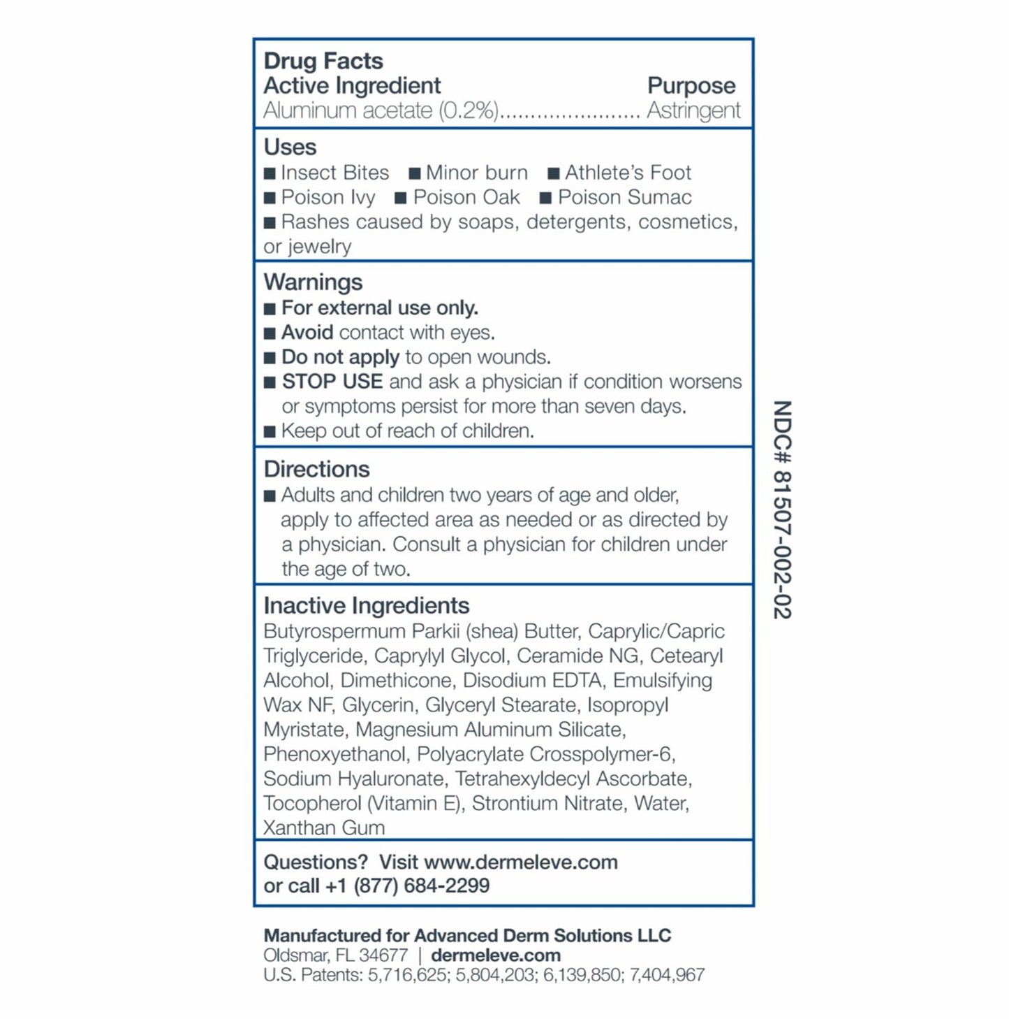 Dermeleve Steroid-Free Anti-Itch Cream | Extra Strength OTC Relief for Psoriasis, Hives & Itch | Full Body, 2 oz (3 Pack)
