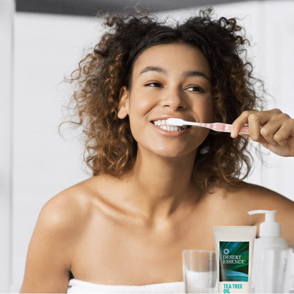 Desert Essence Tea Tree Oil & Neem Toothpaste - 6.25 oz, Pack of 6 - Fluoride & Gluten Free