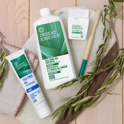Desert Essence Tea Tree Toothpaste - Mint | 18.75 oz Pack of 3