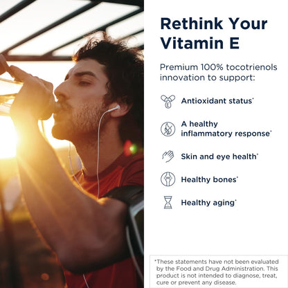 Annatto-E 150mg Tocotrienols | DeltaGold Vitamin E Complex - Non-GMO (30 Softgels)
