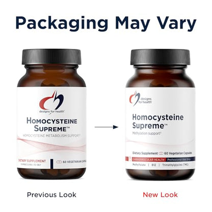 Homocysteine Supreme - Methylated B Vitamins (60 Caps) by Designs for Health