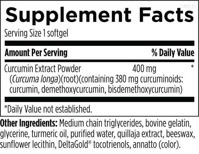 Designs for Sport Curcumin Complex – Supports Muscle Health Post-Exercise | NSF Certified for Sport | 60 Softgels