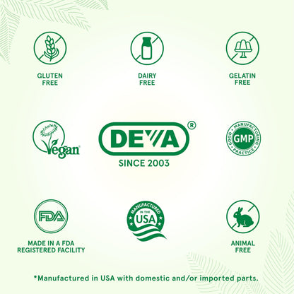 DEVA Vegan Prenatal Multivitamin - Once-Per-Day Formula, 90 Tablets