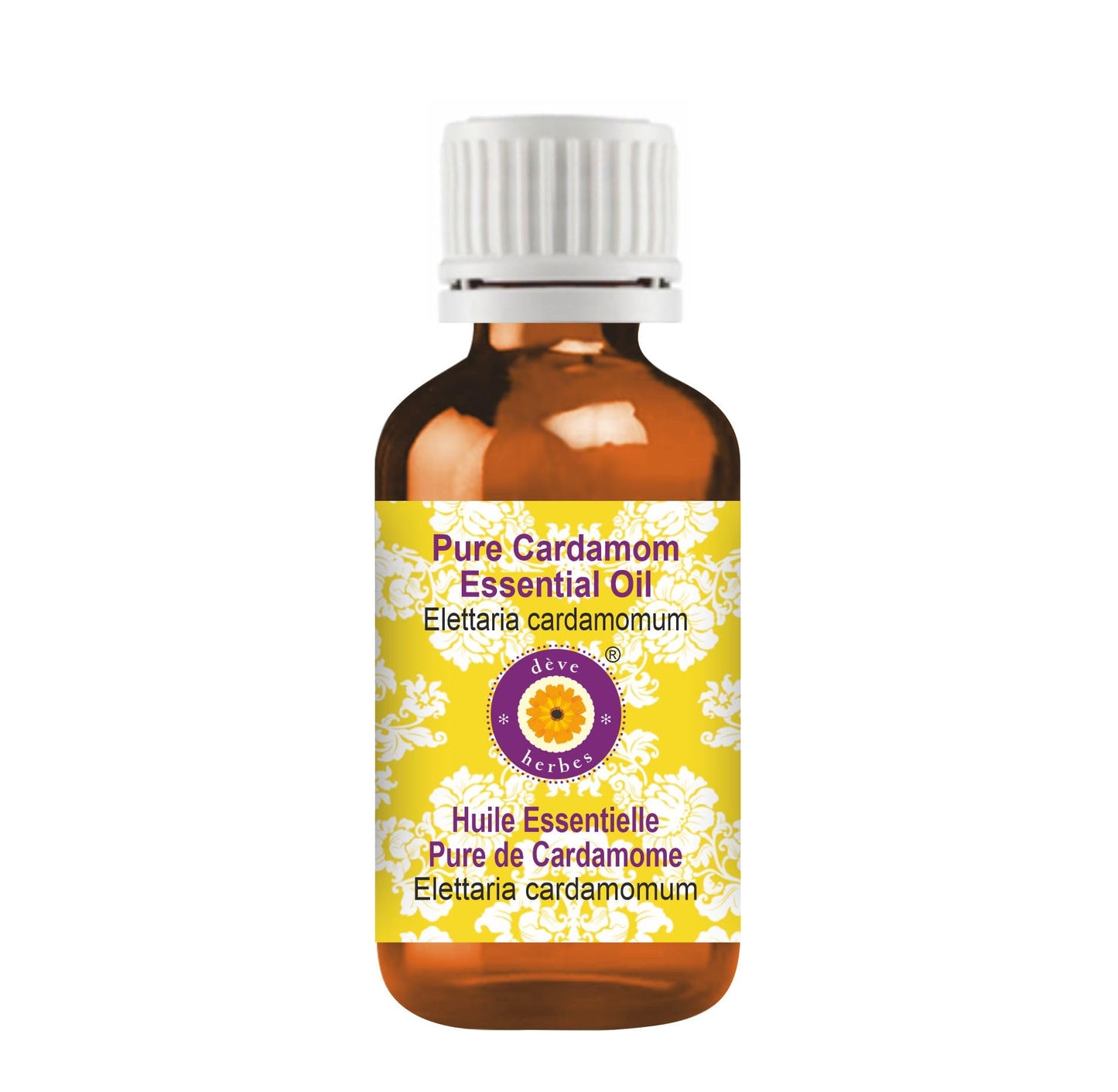 Deve Herbes Pure Cardamom Essential Oil (10ml) - Steam Distilled