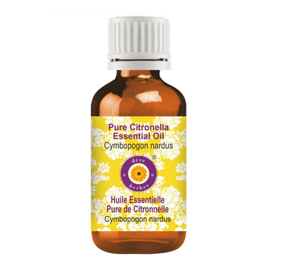 Deve Herbes Citronella Essential Oil – 30ml (1 oz) | Steam Distilled