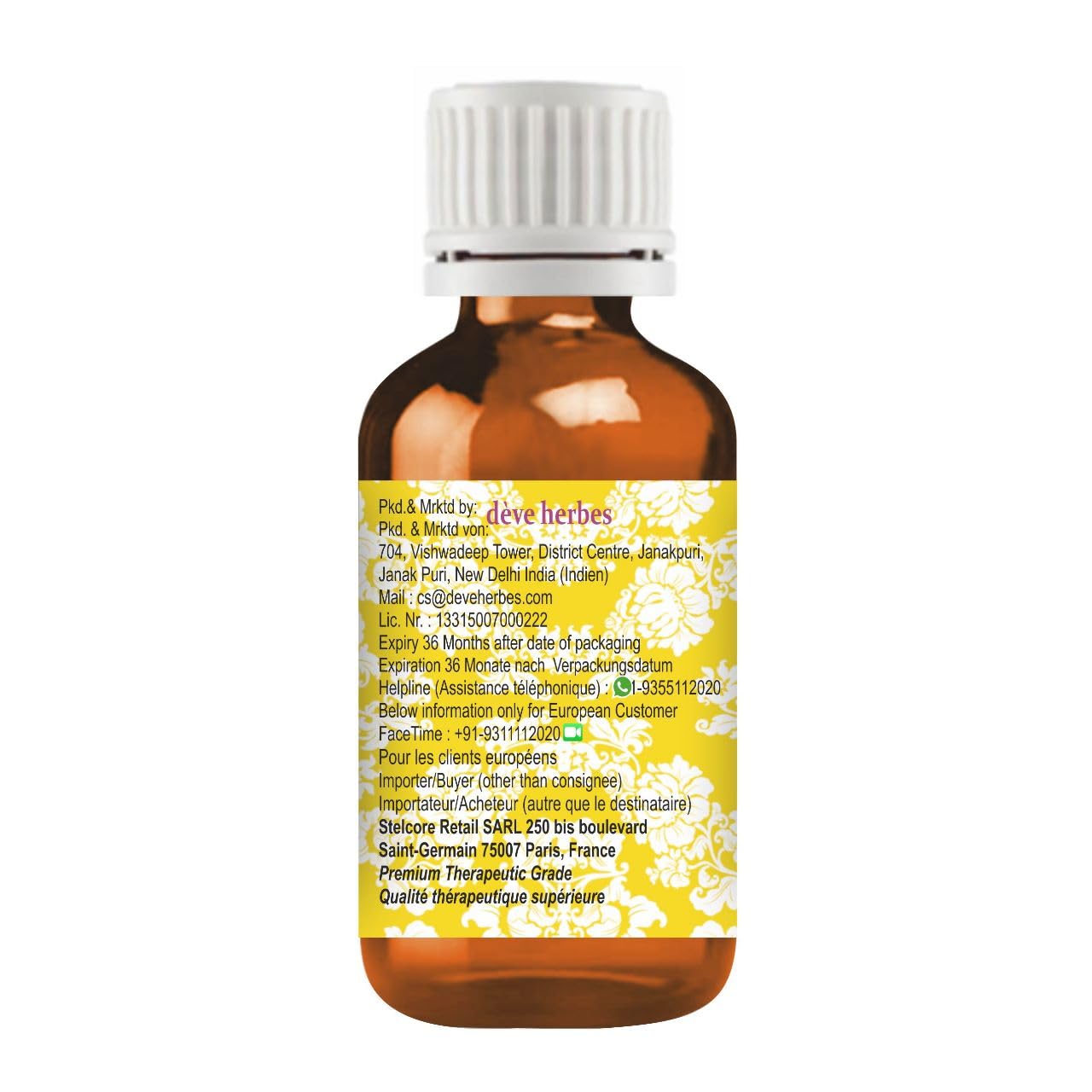 dève herbes Dalmatian Sage Essential Oil 5ml – Pure, Steam Distilled