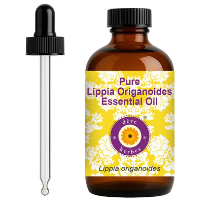dève herbes Lippia Origanoides Essential Oil 120ml with Glass Dropper | Pure & Lightweight