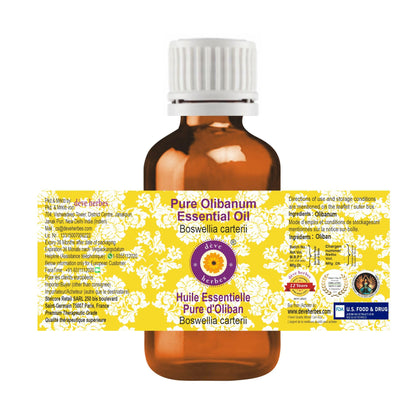 dève herbes Olibanum Essential Oil (Boswellia carterii) – Pure, Lightweight, 15ml