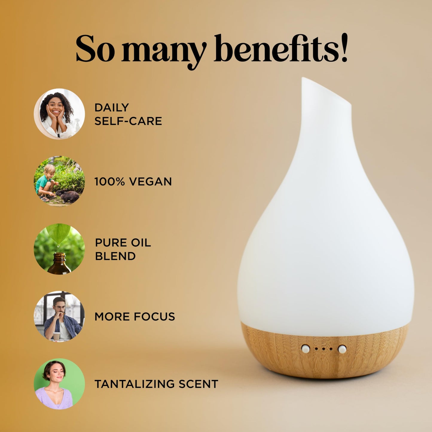 Focus Essential Oil Blend for Diffusers – Energizing Aromatherapy (Grapefruit, Bergamot, Peppermint & Eucalyptus) 2 oz