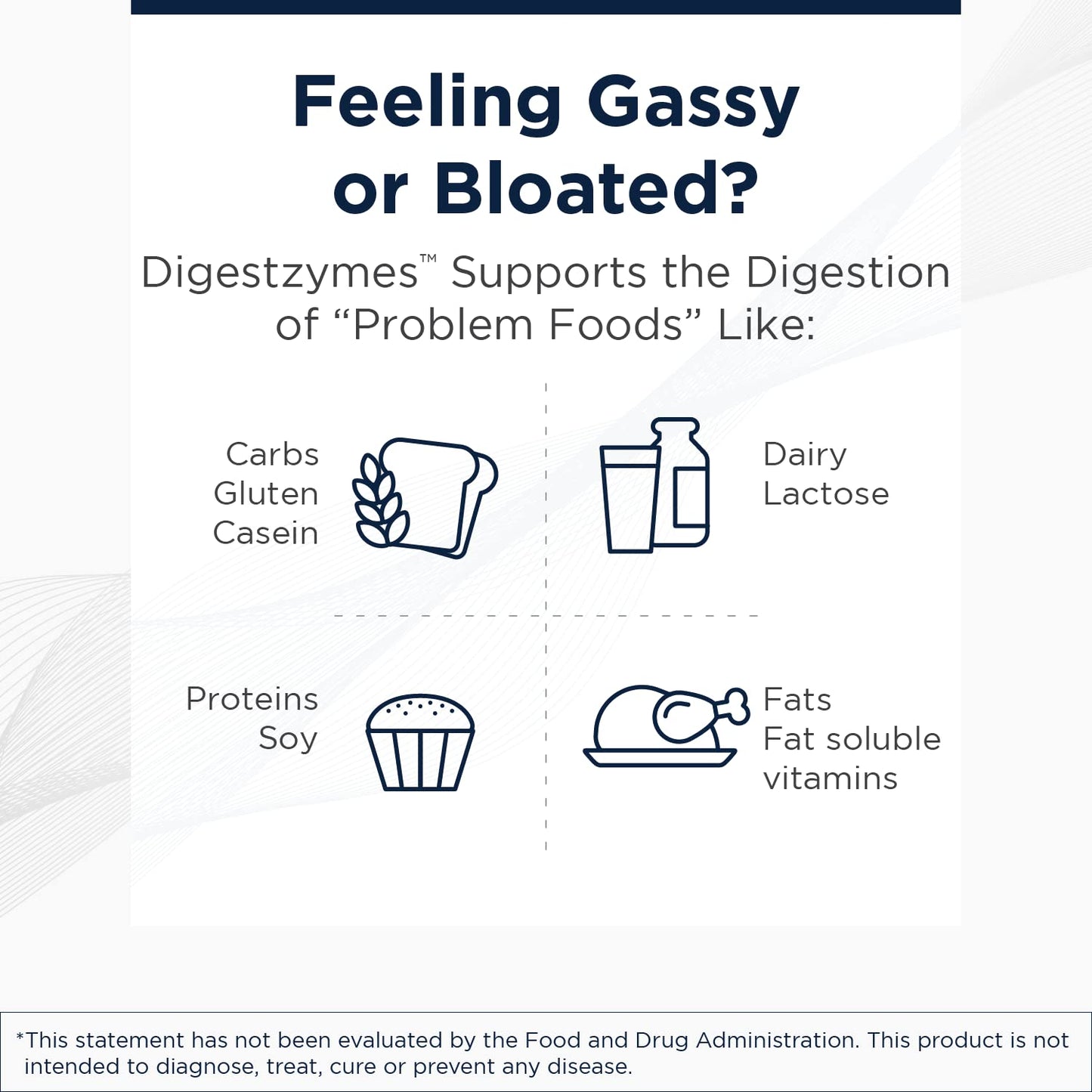 Digestzymes by Designs for Health – Digestive Enzymes + Betaine HCl for Gas & Bloating (60 Capsules)