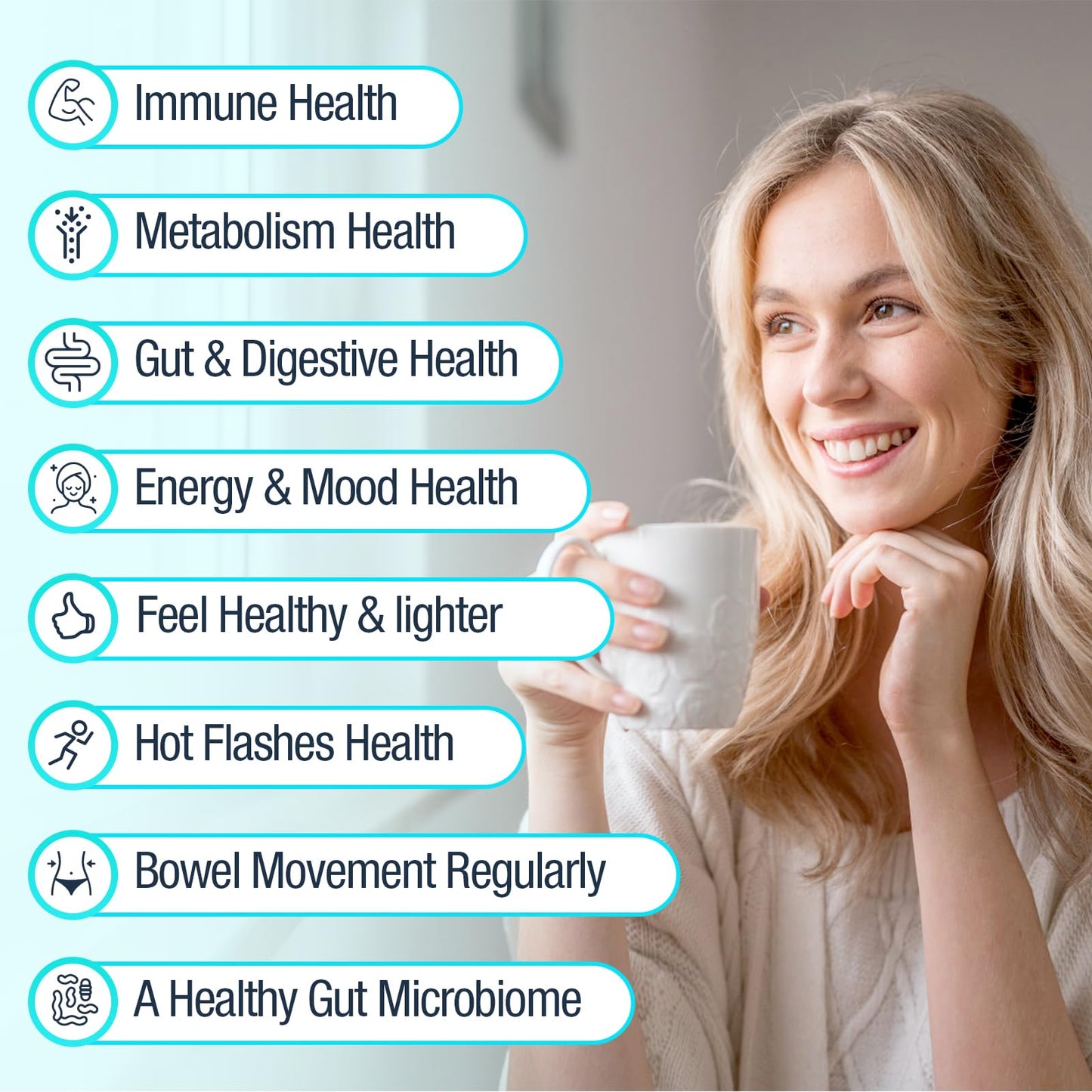 Dmeisy 120 Billion CFU Probiotic for Menopause Support – 120 Capsules