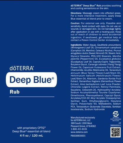 doTERRA Deep Blue Rub - 4 oz (2 Pack) – Pain Relief Topical