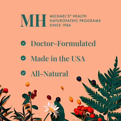 MICHAEL'S Health Naturopathic Programs Pre-Teen Boys Daily Multivitamin - 60 Vegetarian Tablets - Kosher