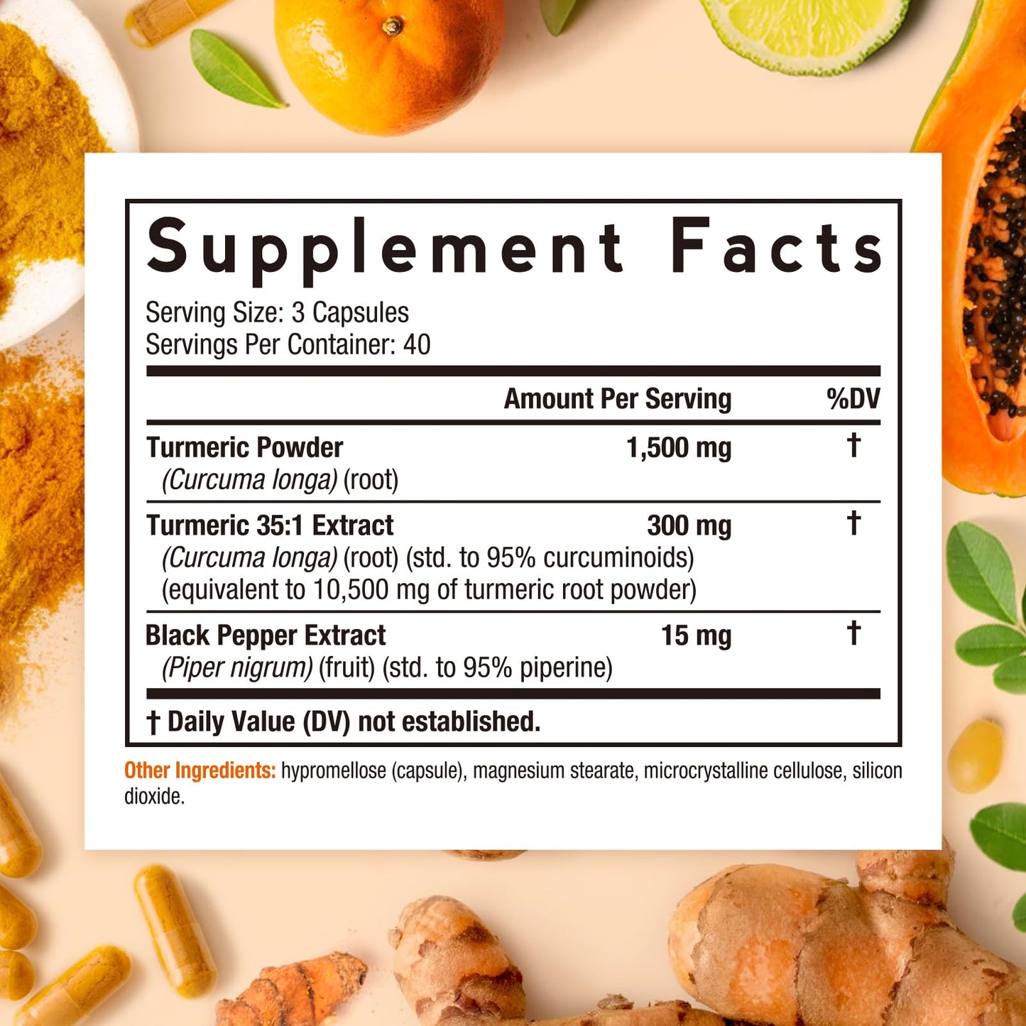 Doctor's Recipes Turmeric Curcumin with Black Pepper Extract – 12,000 mg per Serving, 95% Curcuminoids, High Potency, 120 Caps, Vegan, Non-GMO