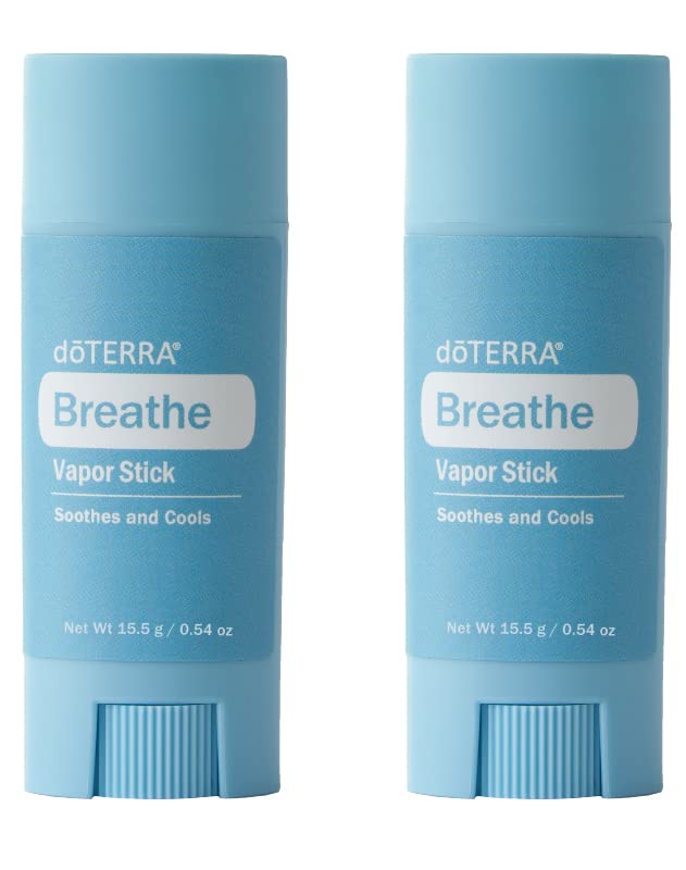 doTERRA Breathe Vapor Stick 12.5g/0.4oz - 2 Pack | Portable Respiratory Support