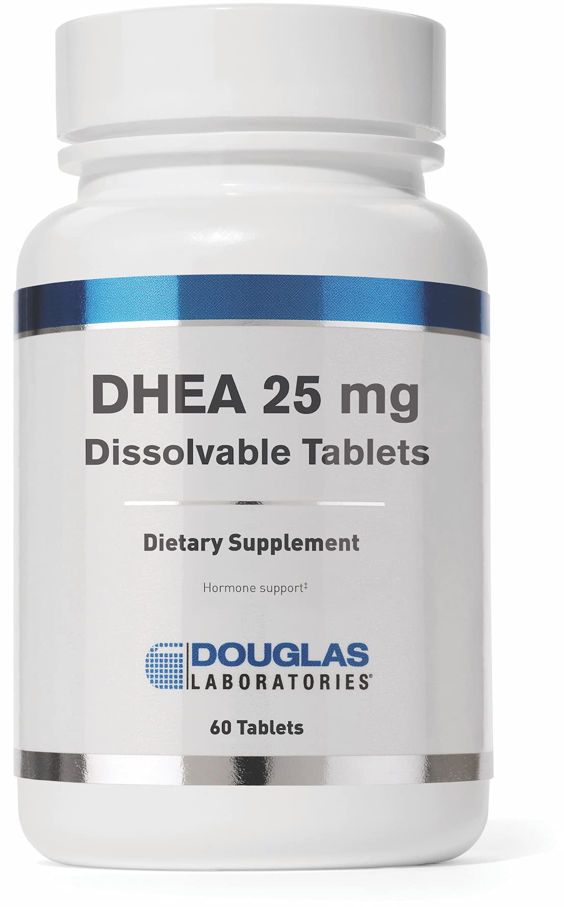 Douglas Laboratories DHEA 25 mg Dissolvable Tablets | Supports Immune Health, Brain, Bones, Metabolism & Lean Body Mass | 60 Tablets