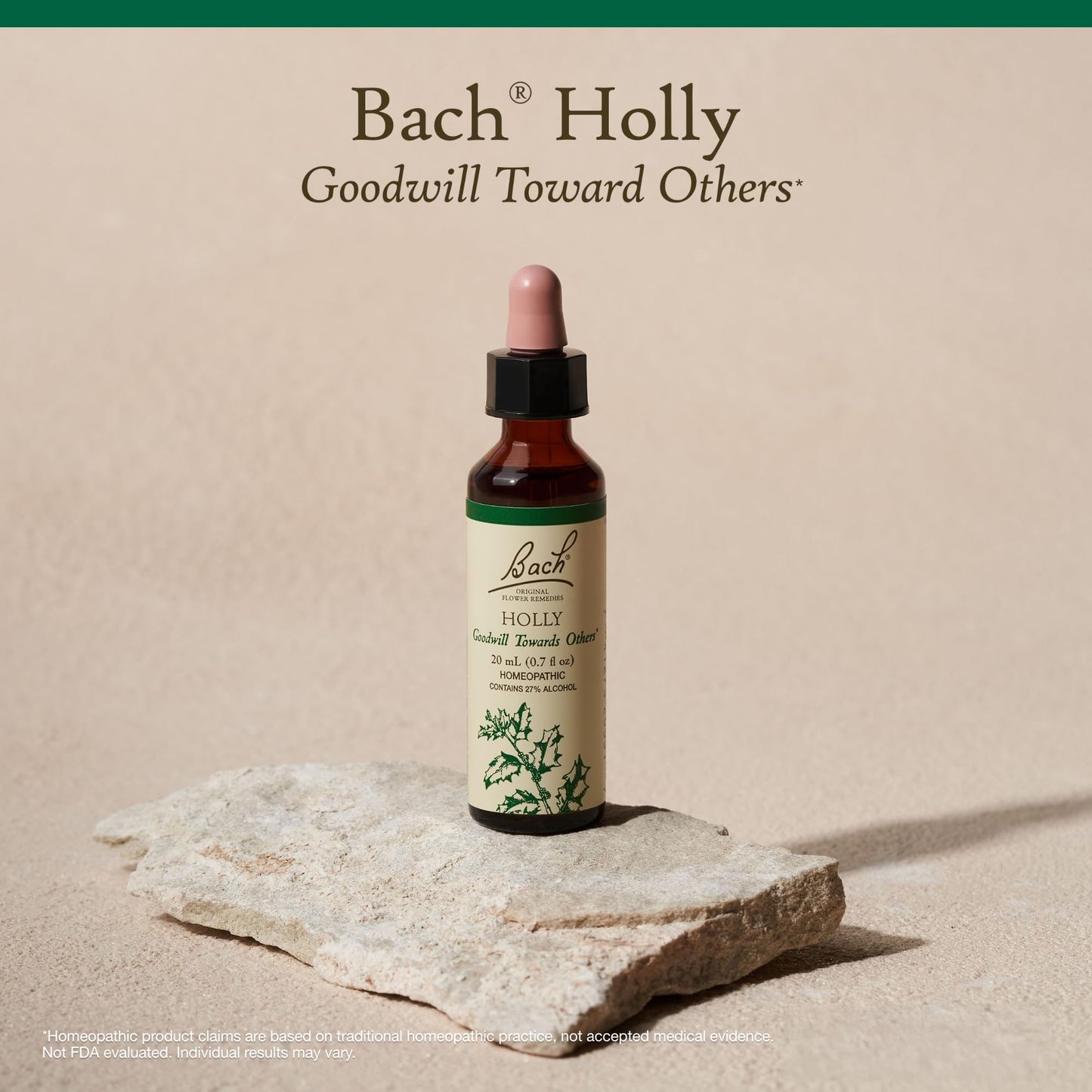 Bach Holly Flower Remedy - Goodwill Towards Others | 20mL Dropper