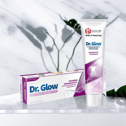 Dr. Glow Gum Repair Toothpaste – Receding Gums, Periodontal Health, Bad Breath (2 Tubes)