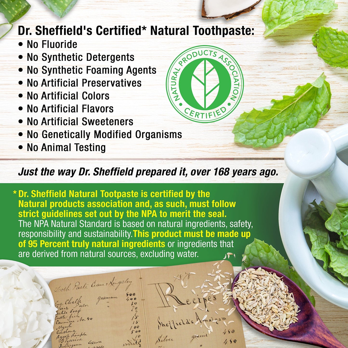 Dr. Sheffield’s Certified Natural Toothpaste Cinnamon (2-Pack) – Fluoride-Free, Fresh Breath