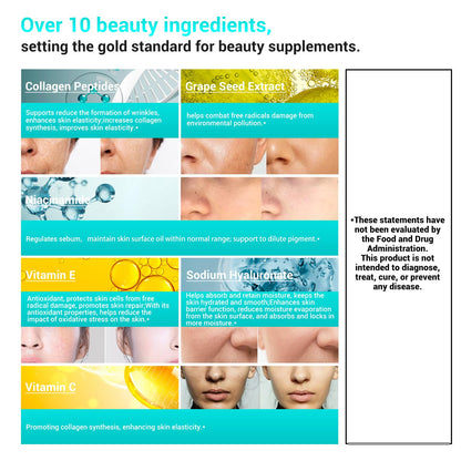 DrBioCare Collagen Peptides for Women | Beauty Vitamin & Mineral Supplement, Made in USA