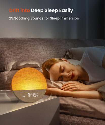 Dreamegg Sunrise 1 – Khaki Sunrise Alarm Clock & Sleep Sound Machine