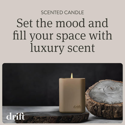 Drift Teak Scented Candle - 10.5 oz, 60 Day Burn Time