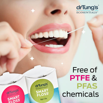 DrTung's Smart Floss – Natural Expanding Cardamom Floss, BPA & PFAS Free (Pack of 3)