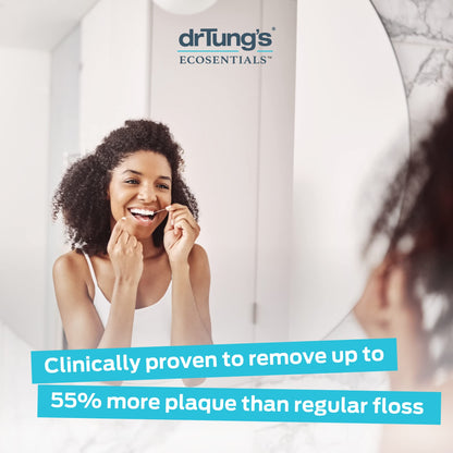 DrTung's Smart Floss – Natural Expanding Floss, Cardamom Flavor, BPA/PTFE/PFAS Free (Pack of 2)