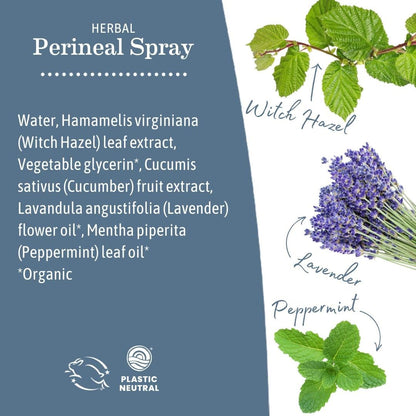 Earth Mama Herbal Perineal Spray – Pregnancy & Postpartum Cooling with Witch Hazel