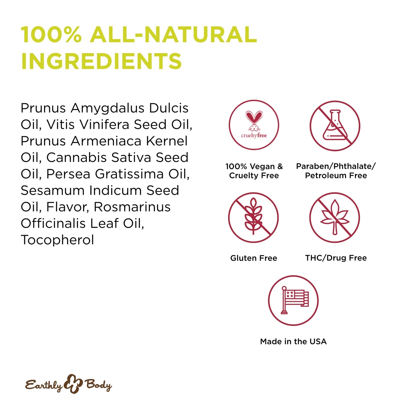 Earthly Body Edible Massage Oil Banana – 8 oz | Vegan & Cruelty Free