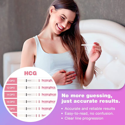 Easy@Home 50 Ovulation & 20 Pregnancy Test Strips Kit – LH & HCG Combo