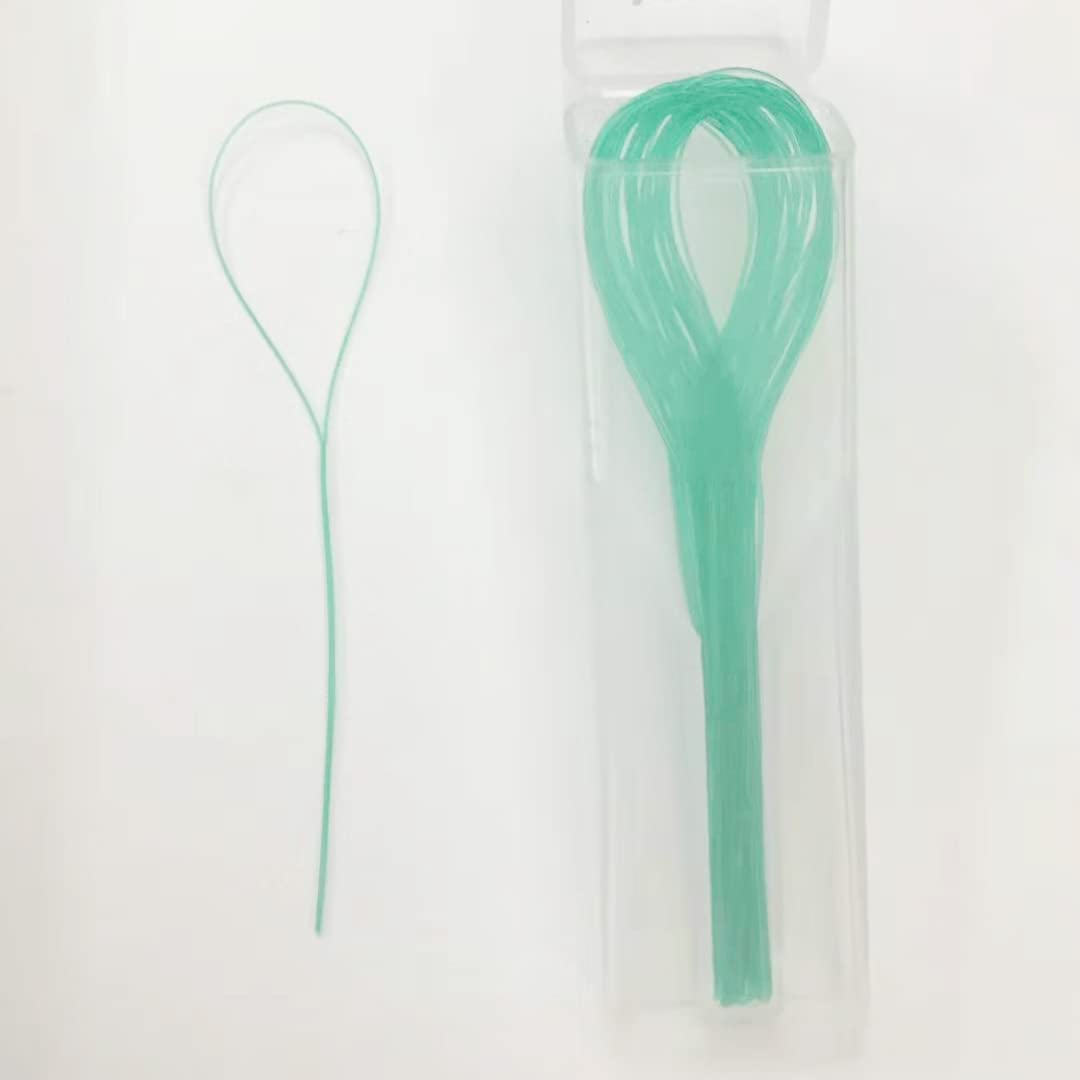 EasyHonor Dental Floss Threaders (Green) – Braces, Bridges & Implants, 210 Count (6 Pack)