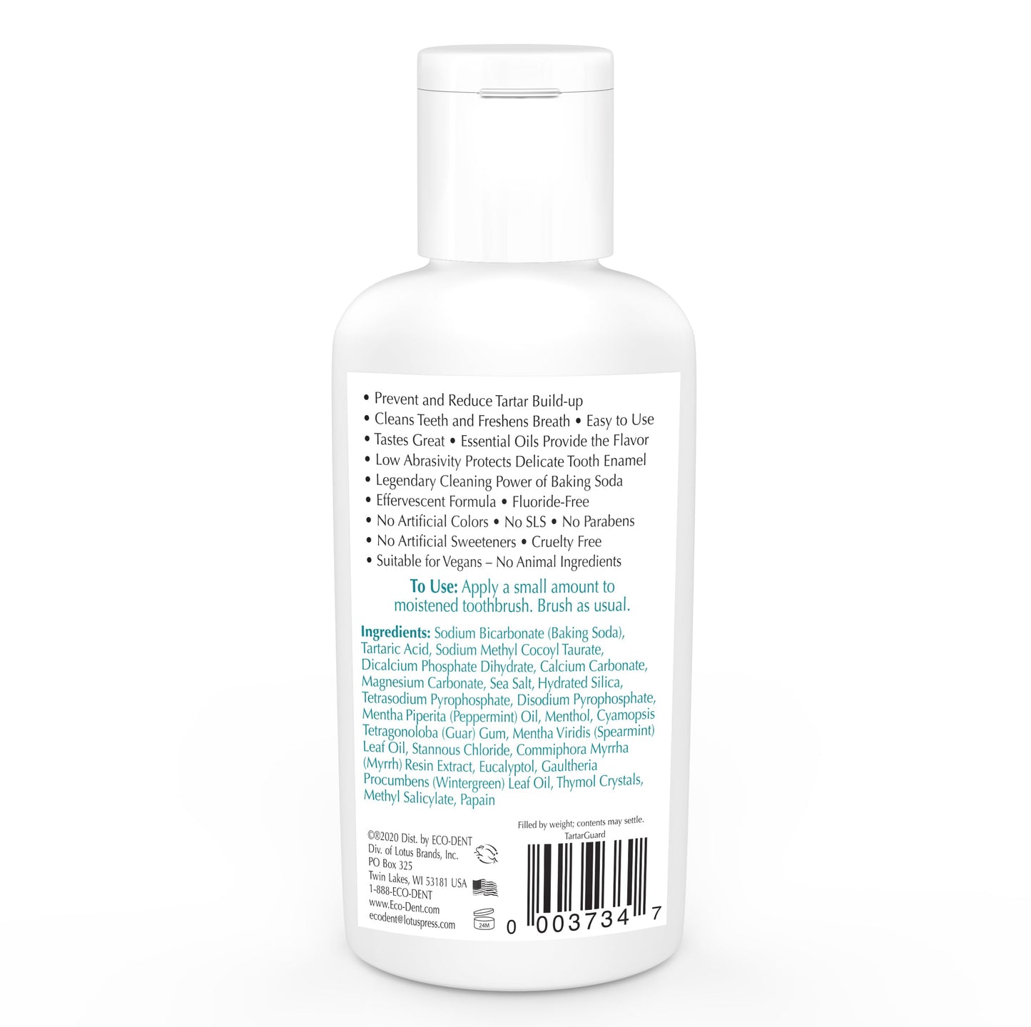 Eco-Dent TartarGuard Toothpowder with DailyRinse – Enzyme Cleaning, SLS-Free, Fluoride-Free