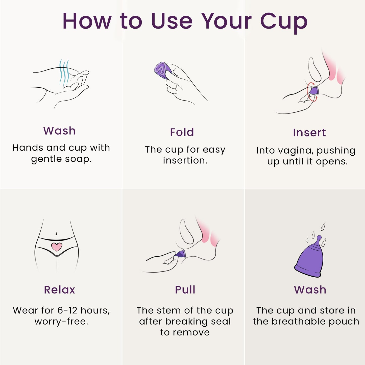 EcoBlossom Reusable Menstrual Cup Set | Medical-Grade Silicone, 2 Small Cups, 12-Hour Leak-Proof Comfort