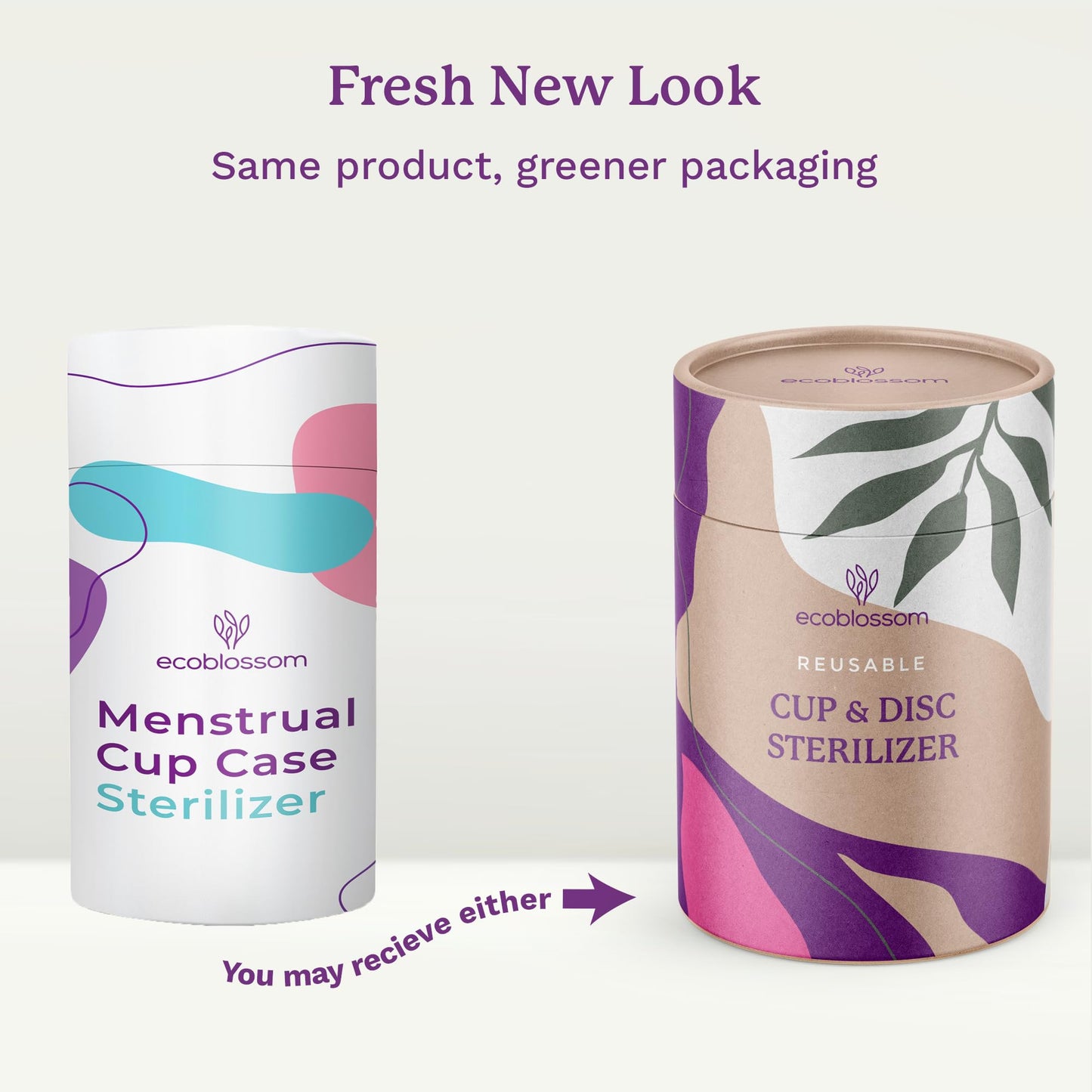 EcoBlossom Menstrual Cup Case & Sterilizer – Reusable Silicone, Microwave Steamer