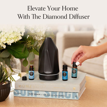 Edens Garden Pearl Essential Oil Diffuser – Ultrasonic Diffuser with Timer, Auto-Off, and Night Light (White, 130 ml)