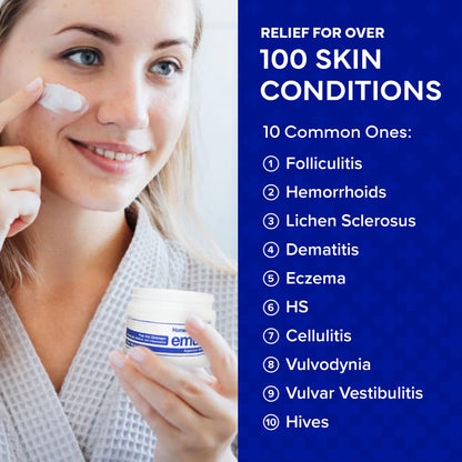 emuaid Ointment for Eczema & Psoriasis Relief – Steroid-Free, 0.5oz