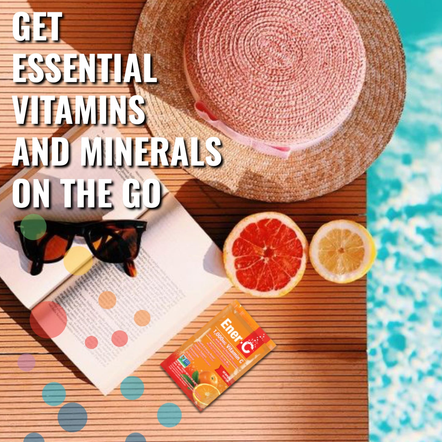 Ener-C Orange Multivitamin Drink Mix – Vitamin C 1000mg, Electrolytes, 30 Count