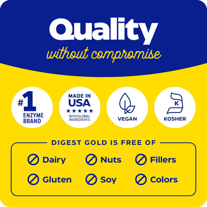 Enzymedica Digest Gold + ATPro — Maximum Strength Digestive Enzymes, 240 Capsules