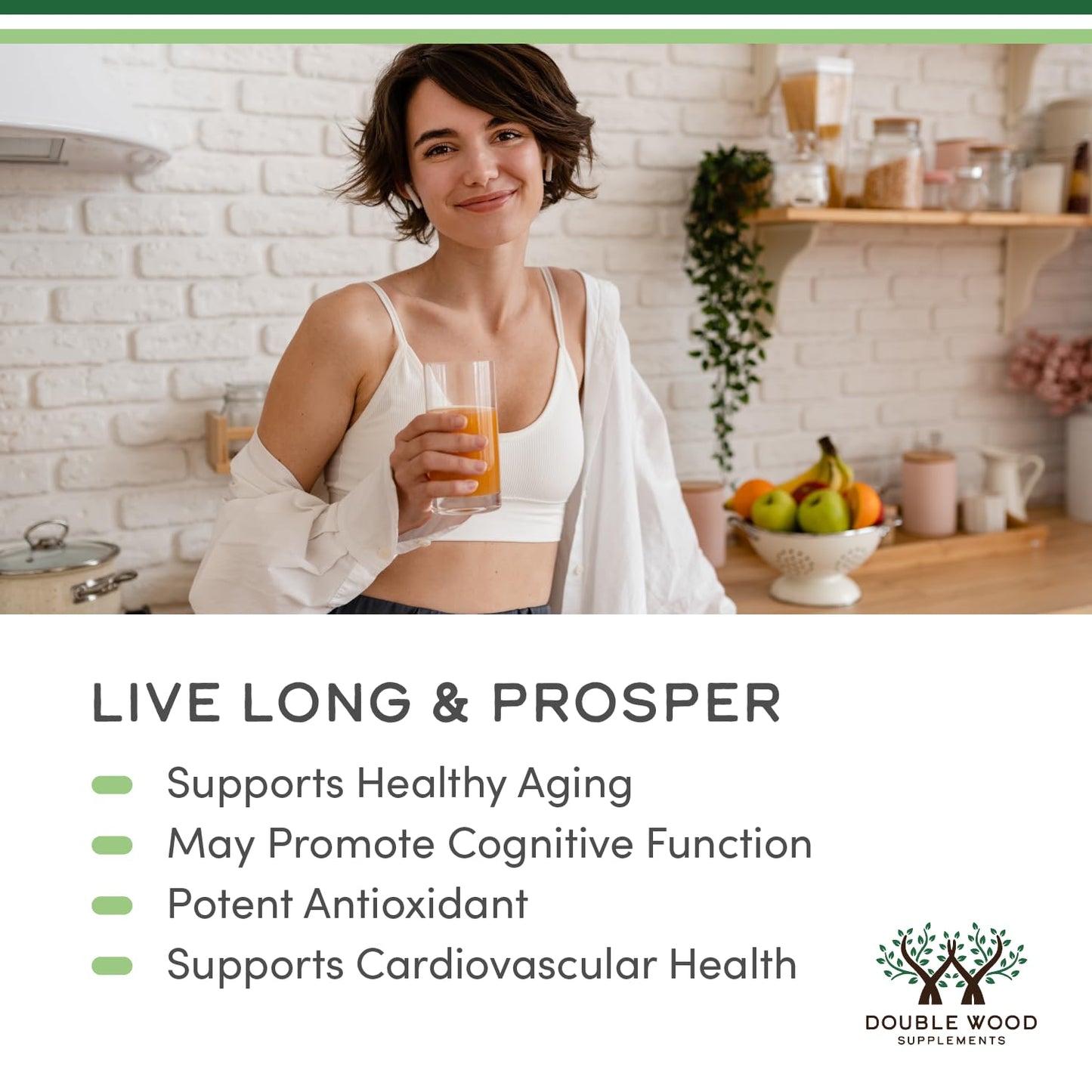 Ergothioneine 30mg – 60 Capsules | Vegan, Gluten Free, Non-GMO | Double Wood