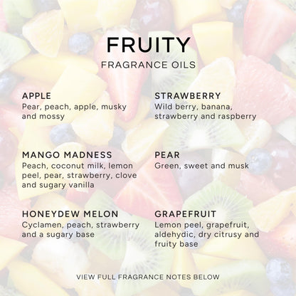 Eternal Essence Oils Fruity Set of 6 – Apple, Mango Madness, Honeydew Melon, Strawberry, Pear & Grapefruit (10ml)