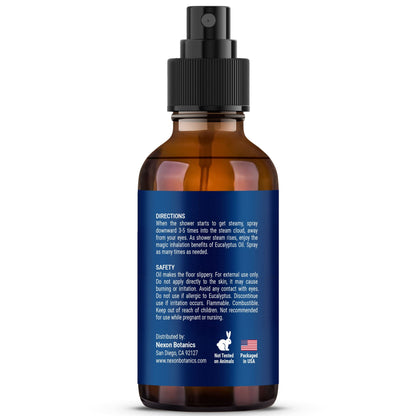 Eucalyptus & Peppermint Shower Steamer Spray 2 fl oz - Nexon Botanics | Aromatherapy Mist