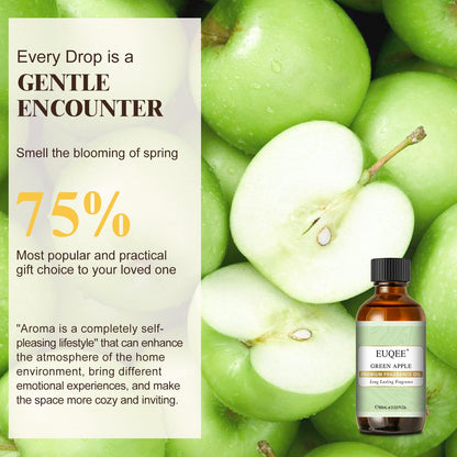 EUQEE Green Apple Fragrance Oils – 60ml / 2.02 fl oz Glass Dropper, Diffuser, Candle, DIY Soap