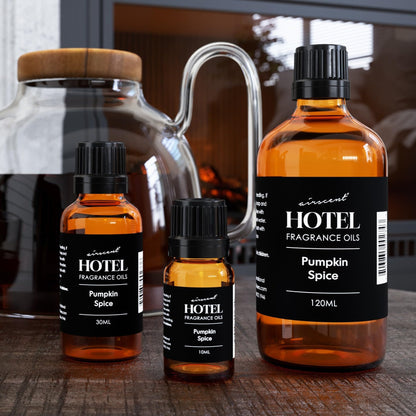 AirScent Pumpkin Spice Diffuser Oil – Fall Fragrance for Diffusers (10 mL Glass Dropper)