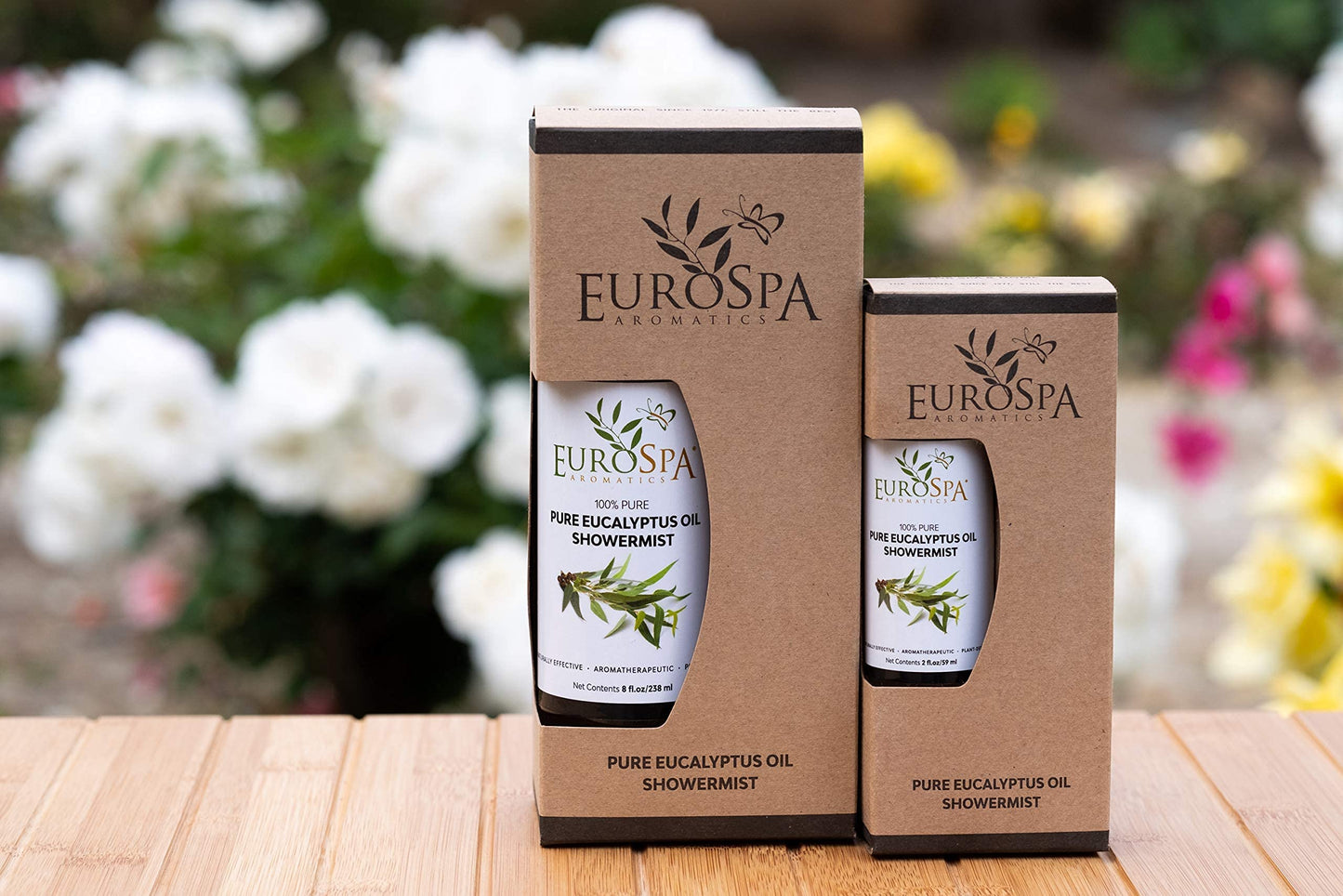 EuroSpa Aromatics Pure Eucalyptus Oil ShowerMist & Steam Room Spray – All-Natural 8oz