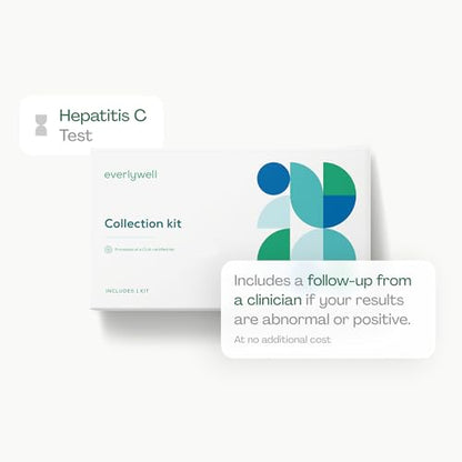 Everlywell Hepatitis C Test - At-Home Collection Kit | Discreet, Accurate Results | CLIA-Certified Lab | Ages 18+