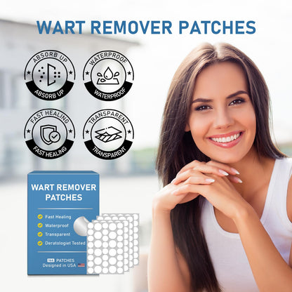 FEDOLOY Wart Remover Patches – Waterproof Hydrocolloid Skin Care Stickers for All Skin Types