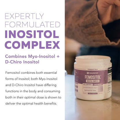 FemoSitol Inositol Powder 40:1 – Myo-/D-Chiro Inositol for PCOS, 123 g (60 Servings)